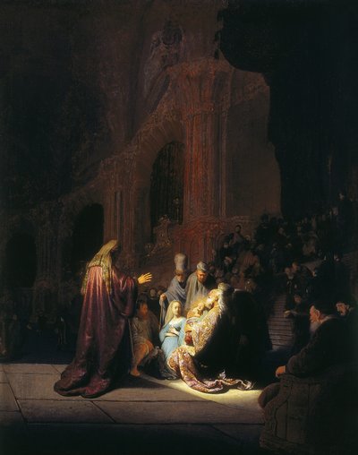 Simeons lofzang door Rembrandt van Rijn